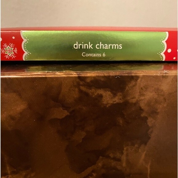 Pier 1 Christmas Winter Penguins 6) Wine Charms NIB - Picture 4 of 6